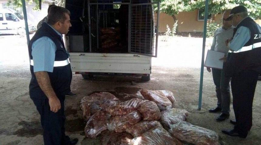 Kilis&rsquo;te Piyasaya Ka&ccedil;ak Olarak S&uuml;r&uuml;lmeye Hazırlanan 1 Ton Tavuk Eti Ele Ge&ccedil;irildi