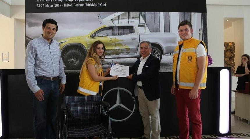 Bodrum Belediyesi&rsquo;ne Tekerlekli Sandalye Bağışlandı