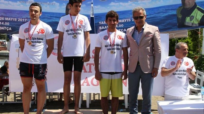 Şehit Polis Feti Sekin Y&uuml;zme Maratonu Dat&ccedil;a&rsquo;da Yapıldı