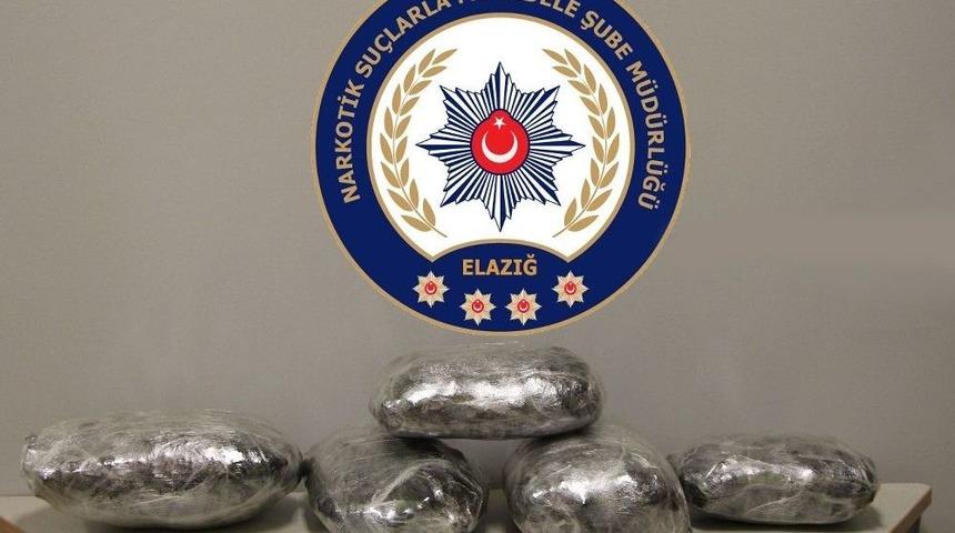 Elazığ&rsquo;da 18 Kilogram Esrar Ele Ge&ccedil;irildi