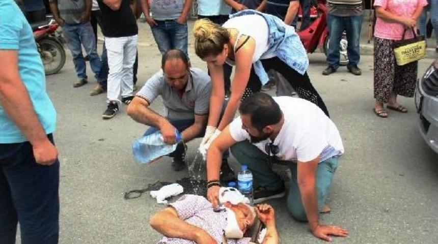 Kazazedelere Yoldan Geçen Hemşire Müdahale Etti