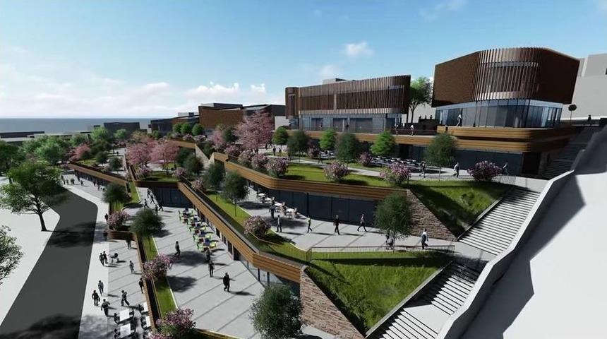 Ak&ccedil;akoca Kent Meydanı Yeniyor