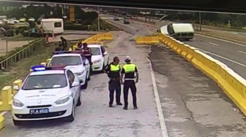 Polis Uygulama Noktasında Kaza