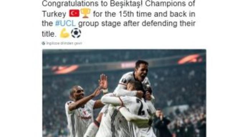 Uefa Da Beşiktaş&rsquo;ı Tebrik Etti
