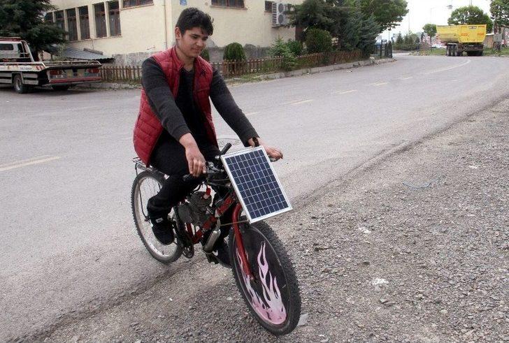 Liseli Gençten Motorlu, Güneş Panelli Bisiklet G1