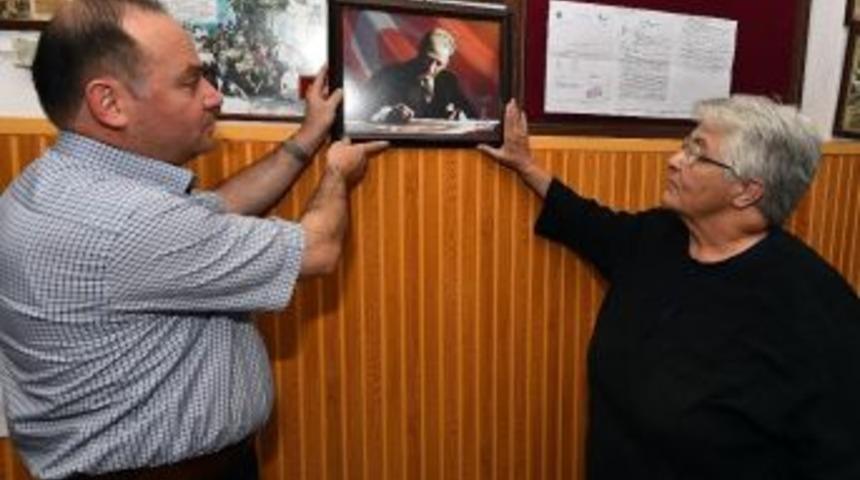 B&uuml;y&uuml;kşehir&rsquo;den İl&ccedil;elere Atat&uuml;rk Portresi