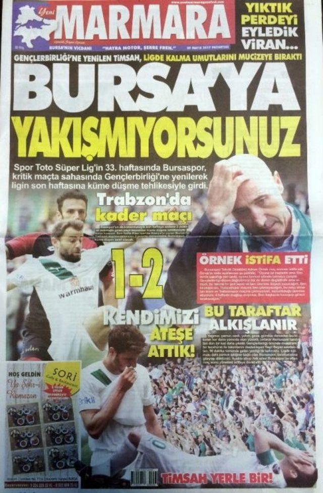 Bursa Yerel Basınının Bursaspor Öfkesi