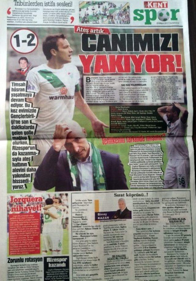 Bursa Yerel Basınının Bursaspor Öfkesi