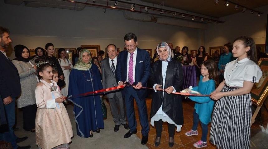 Başkan G&ouml;k&ccedil;ek "tezhip Sergisi" A&ccedil;tı