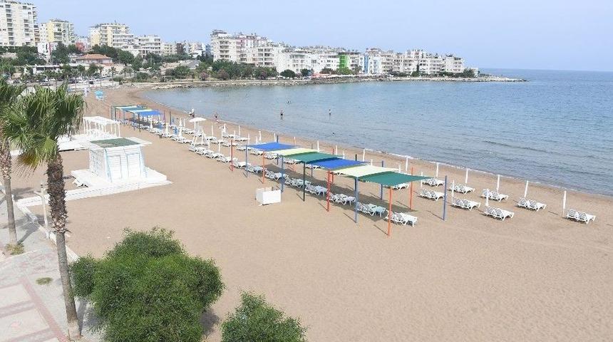 Mersin Sahilleri Sezona Hazırlanıyor