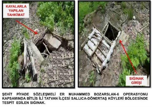 Bitlis’Te Pkk’Ya Ait 8 Odalı Sığınak Bulundu