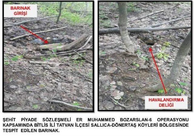 Bitlis’Te Pkk’Ya Ait 8 Odalı Sığınak Bulundu