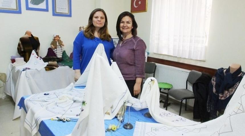 Burhaniye&rsquo;de İğne Oyaları İlgi G&ouml;rd&uuml;