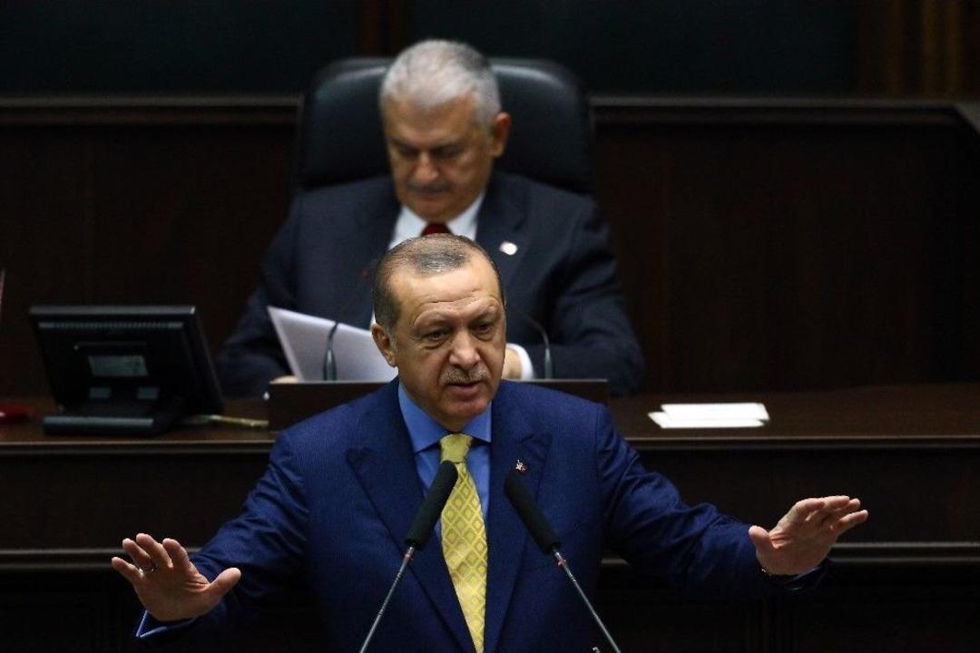 Cumhurbaşkanı Erdoğan 1044 G&uuml;n Sonra Partisinin Grup Toplantısında