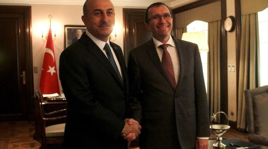 Bakan &Ccedil;avuşoğlu Bm Genel Sekreteri Kıbrıs &Ouml;zel Danışmanı Eide&rsquo;yi Kabul Etti