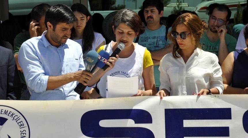 Başhekim Berilgen&rsquo;in &Ouml;ld&uuml;r&uuml;lmesi Diyarbakır&rsquo;da Protesto Edildi