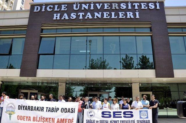 Başhekim Berilgen’in Öldürülmesi Diyarbakır’da Protesto Edildi