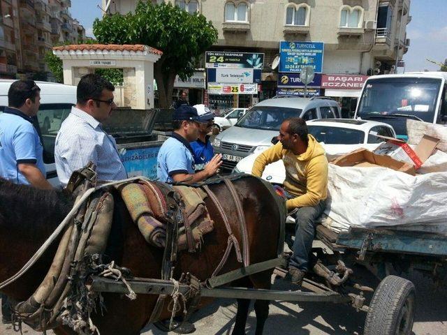 Trafiği Tehlikeye Atan At Arabalarına Zabıta ’dur’ Dedi