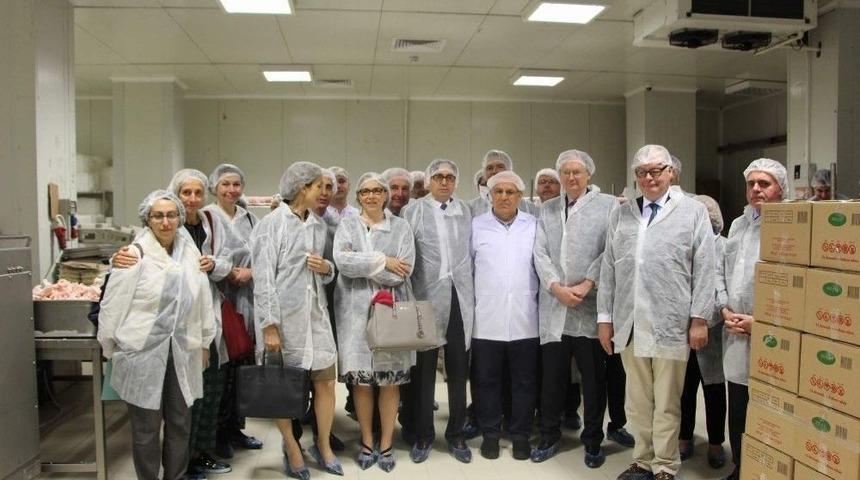 Ab Türkiye Delegasyonu Başkanı Berger Ve Beraberindekiler Ab Desteği İle Yapılan Et Tesisini Gezdi