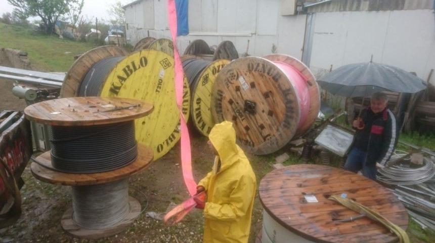 200 Bin Liralık Kablo Hırsızları Yakalandı