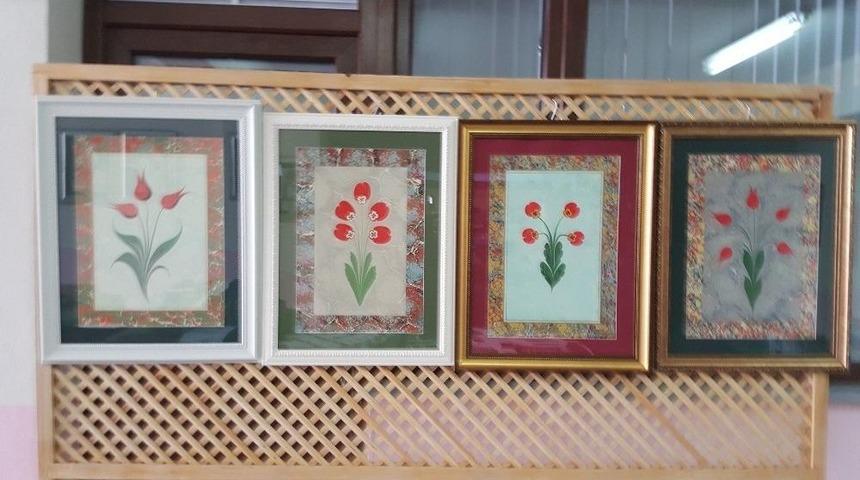 &Ouml;ğrencilerin Eserleri Sergileniyor