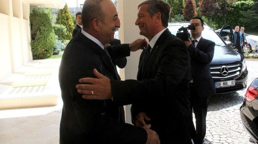 Bakan &Ccedil;avuşoğlu, Slovenya Dışişleri Bakanı Erjavec İle Bir Araya Geldi