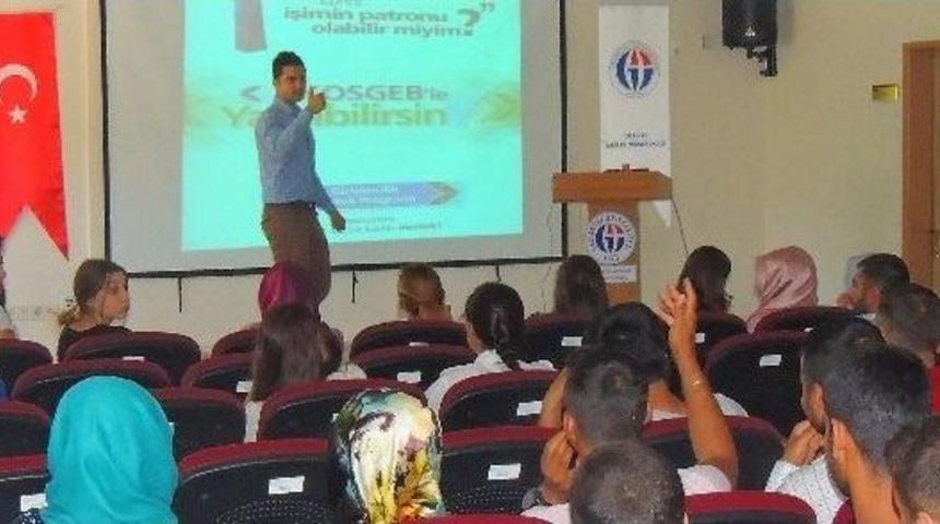 İslahiye Myo &Ouml;ğrencilerine Girişimcilik Kursu