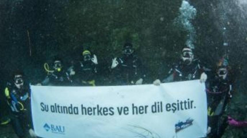 Bau'lu &Ouml;ğrencilerden &ldquo;Sualtında Herkes Ve Her Dil Eşittir&rdquo; Mesajı