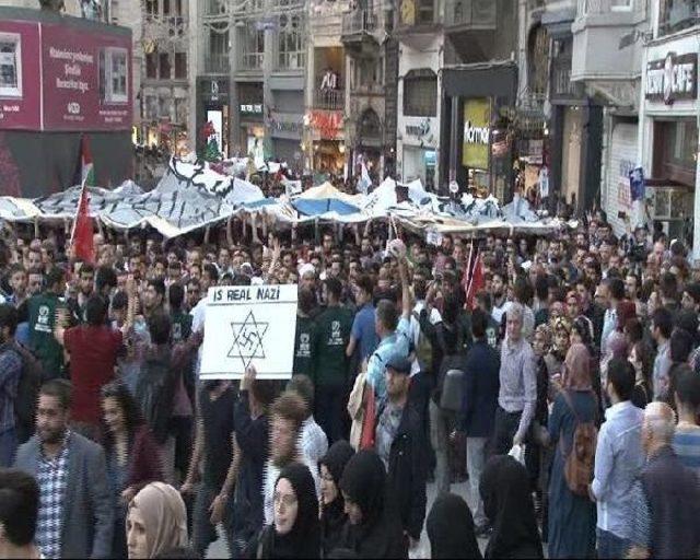 Beyoğlu'nda Mavi Marmara Eylemi