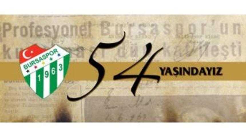 Bursaspor 54 Yaşında