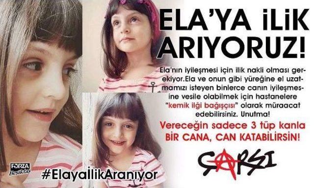 İlik Nakli Bekleyen K&uuml;&ccedil;&uuml;k Ela I&ccedil;in Seferber Oldular 2