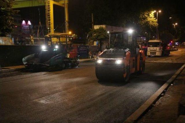 Beşiktaş'ta Çöken Yol, Çalışmaların Tamamlanmasının Ardından Trafiğe Açıldı