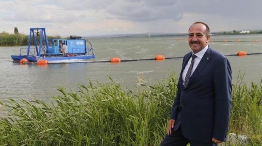 Mogan G&ouml;l&uuml;'n&uuml;n Temizliğine Uhdb Tarama Gemisiyle Başlandı