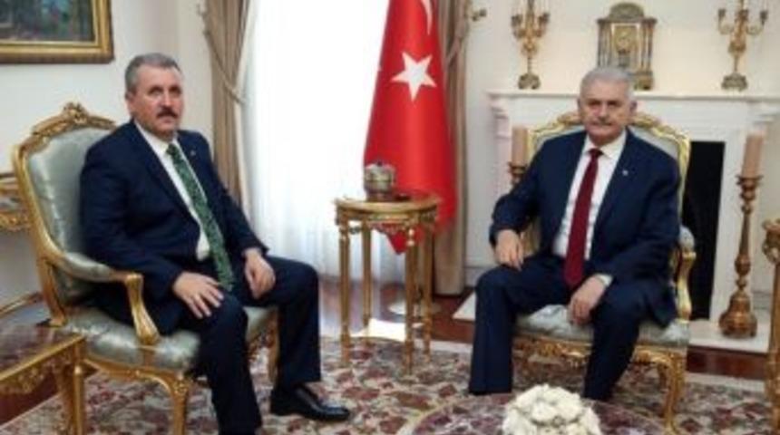 Başbakan Yıldırım, Bbp Genel Başkanı Destici&rsquo;yi Kabul Etti