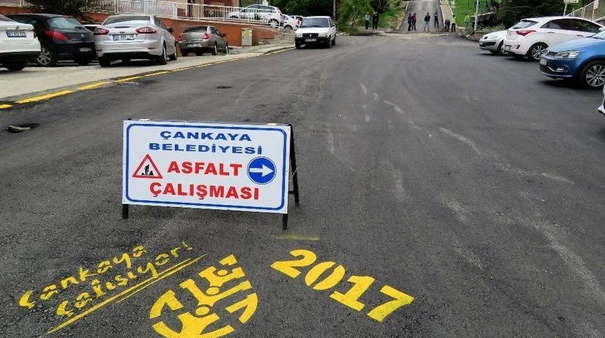 &Ccedil;ankaya Belediyesi Asfalt Sezonuna Hızlı Başladı
