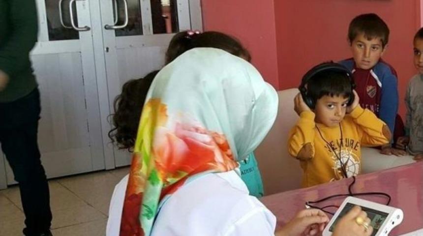 Bing&ouml;l&rsquo;de &Ouml;ğrenciler İşitme Testinden Ge&ccedil;irildi