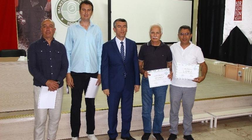 Sabun Ustalarına Sertifikaları Verildi