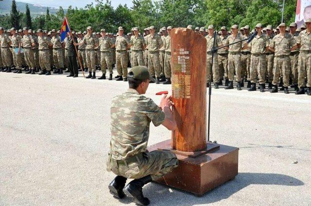 Jandarma Ulaştırma Eğitim Tabur Komutanlığında Görevli Acemi Erler Yemin Etti