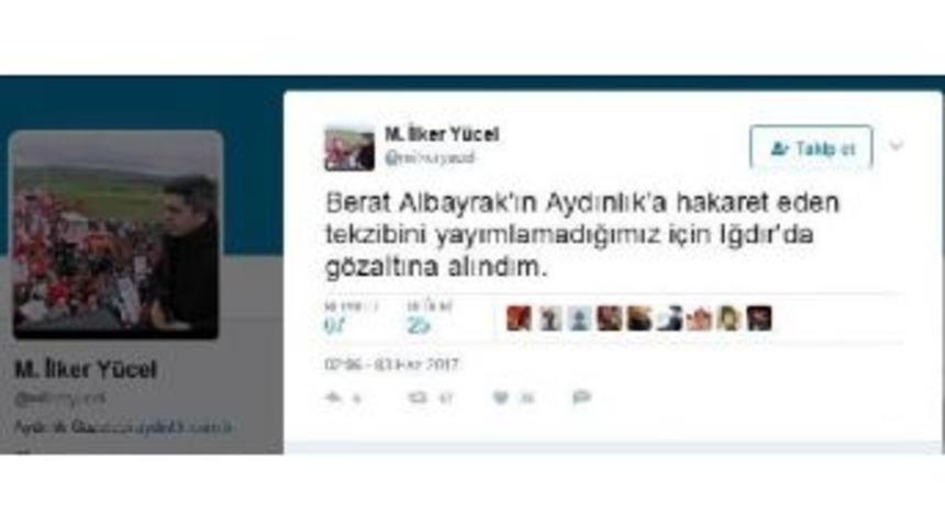 Aydınlık Gazetesi Y&ouml;netmeni Y&uuml;cel, G&ouml;zaltına Alındı
