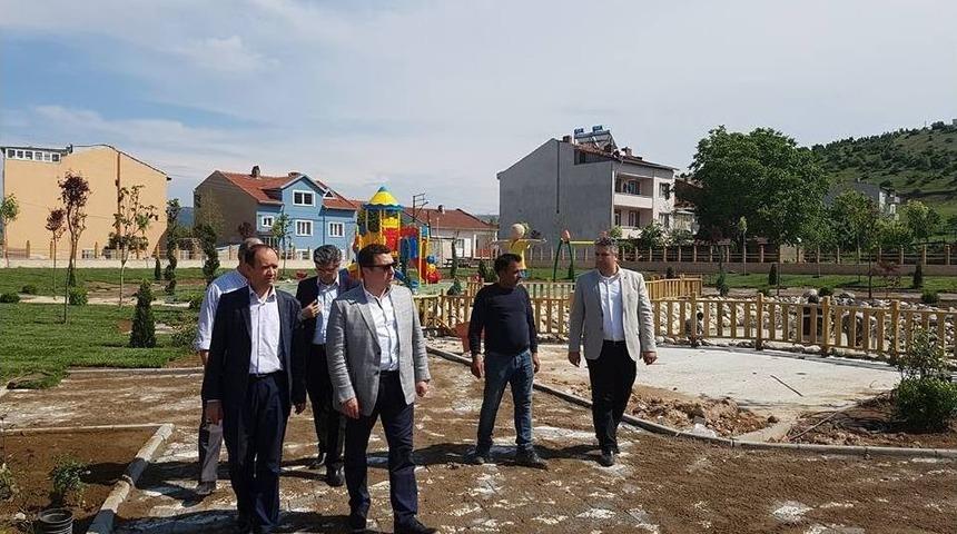 Boz&uuml;y&uuml;k Belediye Başkanı Fatih Bakıcı &Ccedil;alışmaları Denetledi