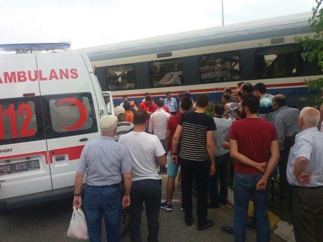 Treni Son Anda Fark Eden Kadın Ölümden Döndü