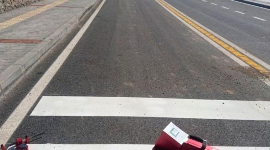 Kent Genelinde Yol &Ccedil;izgi &Ccedil;alışması Yapılıyor