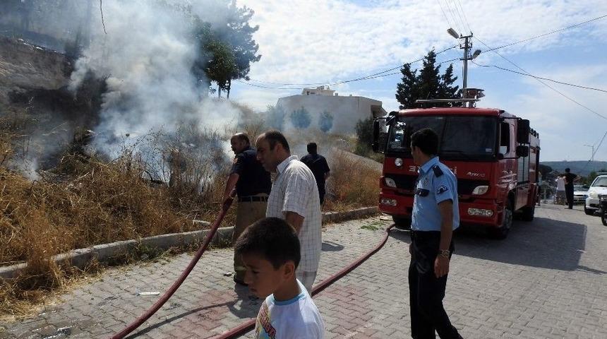 &Ccedil;eşme&rsquo;de Yangın Paniği