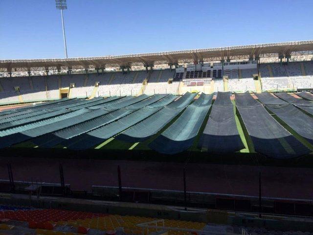 Stadın &Ccedil;imleri Sıcağa Karşı Korumaya Alındı 2