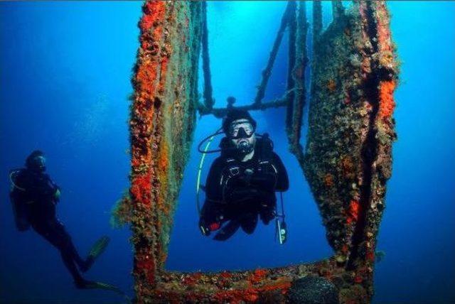 Sualtı Fotoğraflarını, Sualtında Sergiliyor