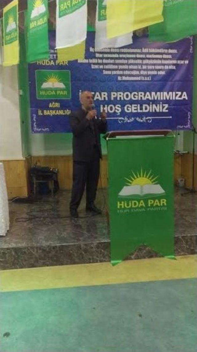 Hüda Par Ağrı İl Başkanlığı İftar Programı Düzenledi