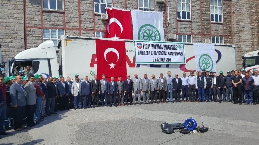 Fırat Kalkanı B&ouml;lgesine Kayseri Şeker&rsquo;den 100 Ton Şeker