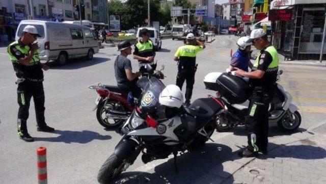 Çanakkale'de Motosiklet Sürücülerine Denetim