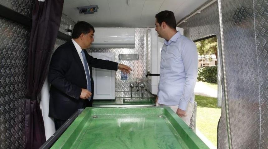 Bismil’e Kardeş Belediyeden Cenaze Arabası