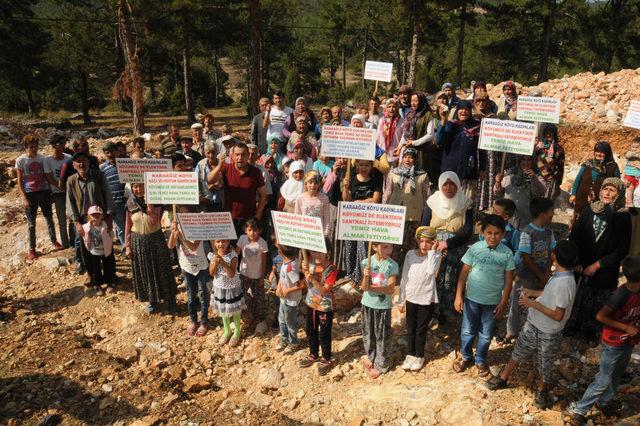 Mahallede santrale karşı geceli gündüzlü nöbet